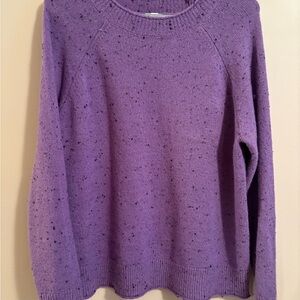 Chic Women's Purple Crew Neck Sweater